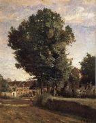 Corot Camille Entrance of Coubron china oil painting artist